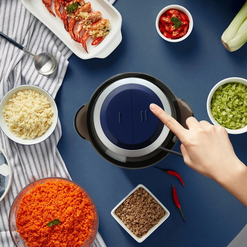 OUKE 2022 2L 400w 2speed stainless steel meat grinder food chopper electric mini meat chopper for kitchen