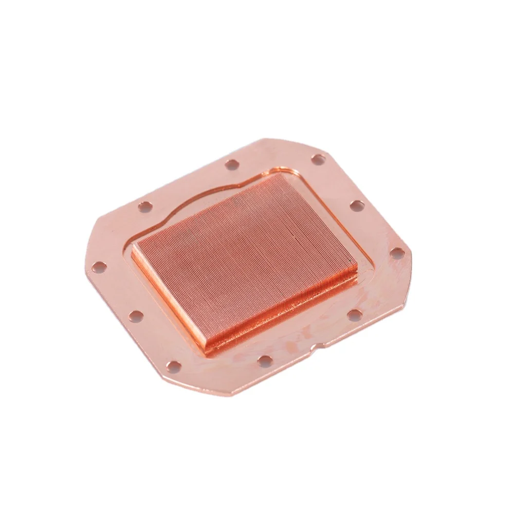 Manufacturer custom CPU water cooling copper cooler heatsink radiator chip heatsink system for intel/AMD