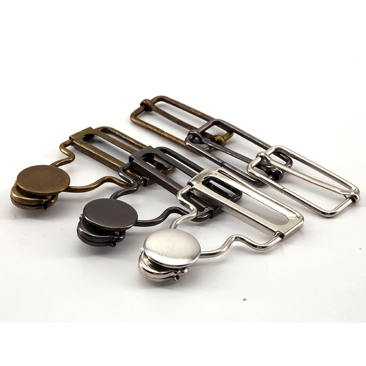 YN Overall Clasp Clips Set Overall Metal Suspender Buckles Adjustable Buckle Slider and Buttons for Overalls Bib Pants