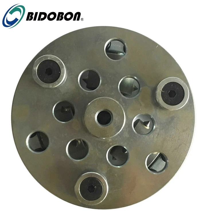 Bidobon 125mm 6.3inch Tungsten Steel Diamond Granite Bush Hammer Disc for Stone Grinding