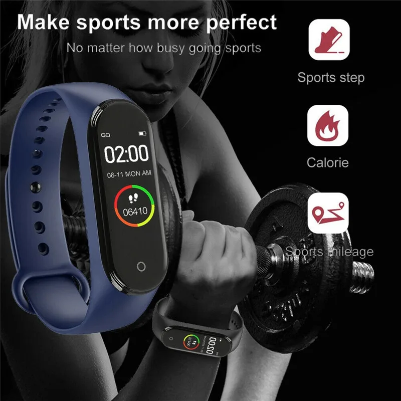  Оригинальный заводская цена смарт-браслет Цветной m4 Смарт-часы mi band