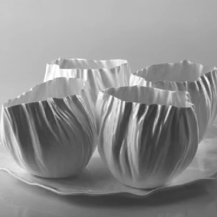 new design flower vases custom design irregular ceramic vase