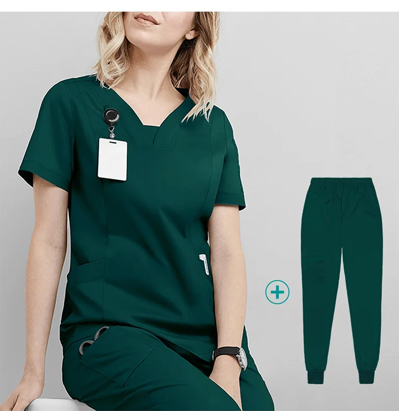 52025LW Hot selling skin green medical scrubs pakistan cherokee uniforms medical scrub medical scrubs uniforms