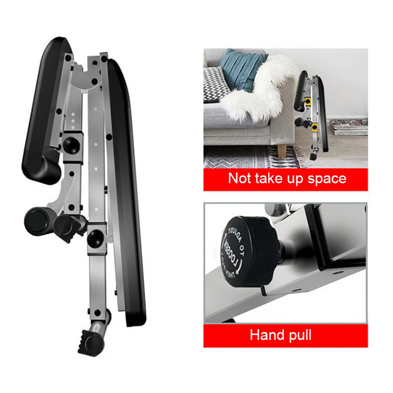 
On Stock For Sport Training 7 Incline Inclined Dumbbell Dual Multi Degree Weightlifting Foldable Weight Adjustable Bench 