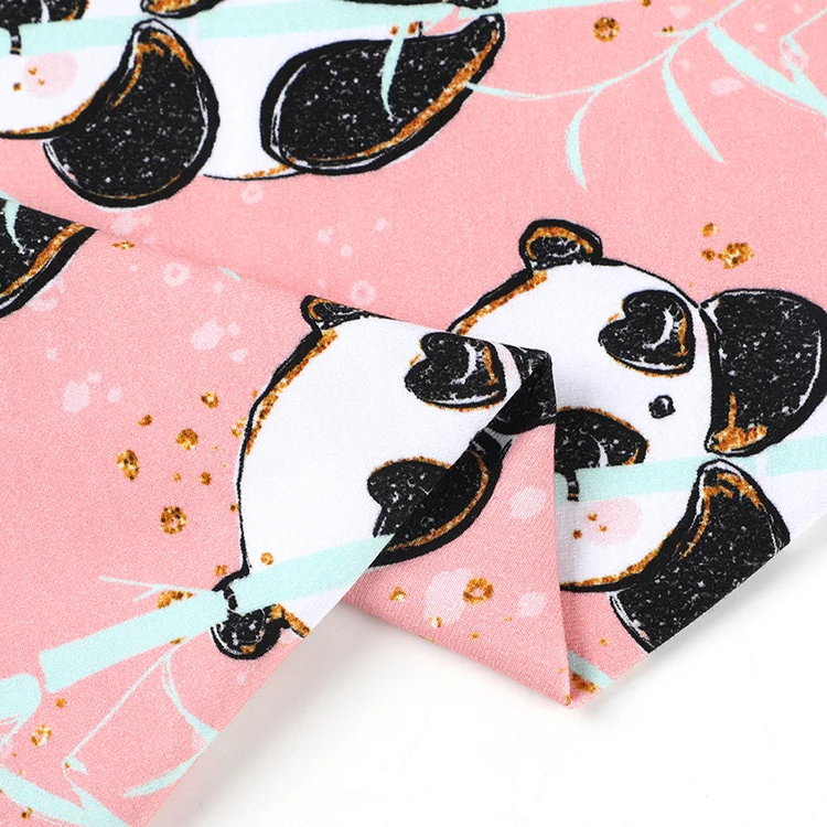 China manufacturer pandas plain knit jersey cotton lycra spandex fabric for apparel