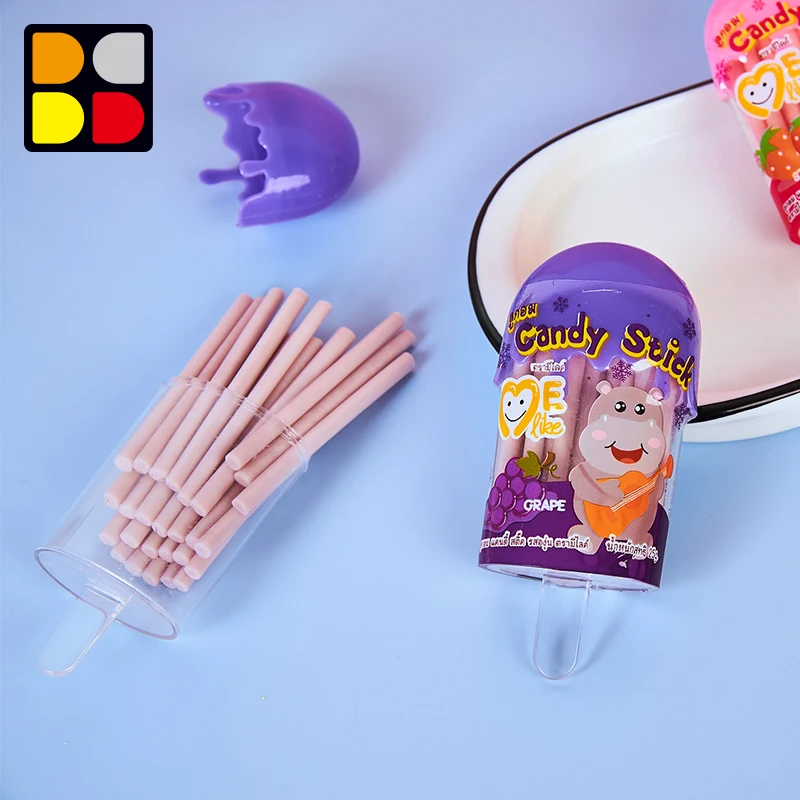 Top Grape Yummy Sour Powder  Ice Cream CC Stick Candy Strawberry Grape