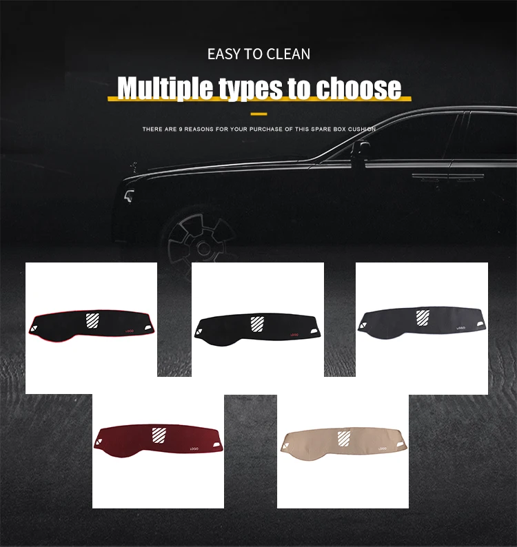 2024 High Quality Anti-Sunlight Reflection Hot Selling Car Dashboard Cover Mat Use For FORD FIESTA