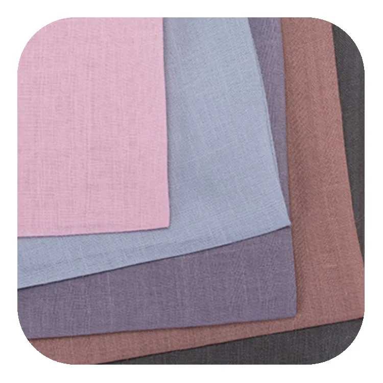 
Wholesale 100% Ramie Fabric Plain 60gsm Width 138cm Pure Ramie Fabric In-stock 