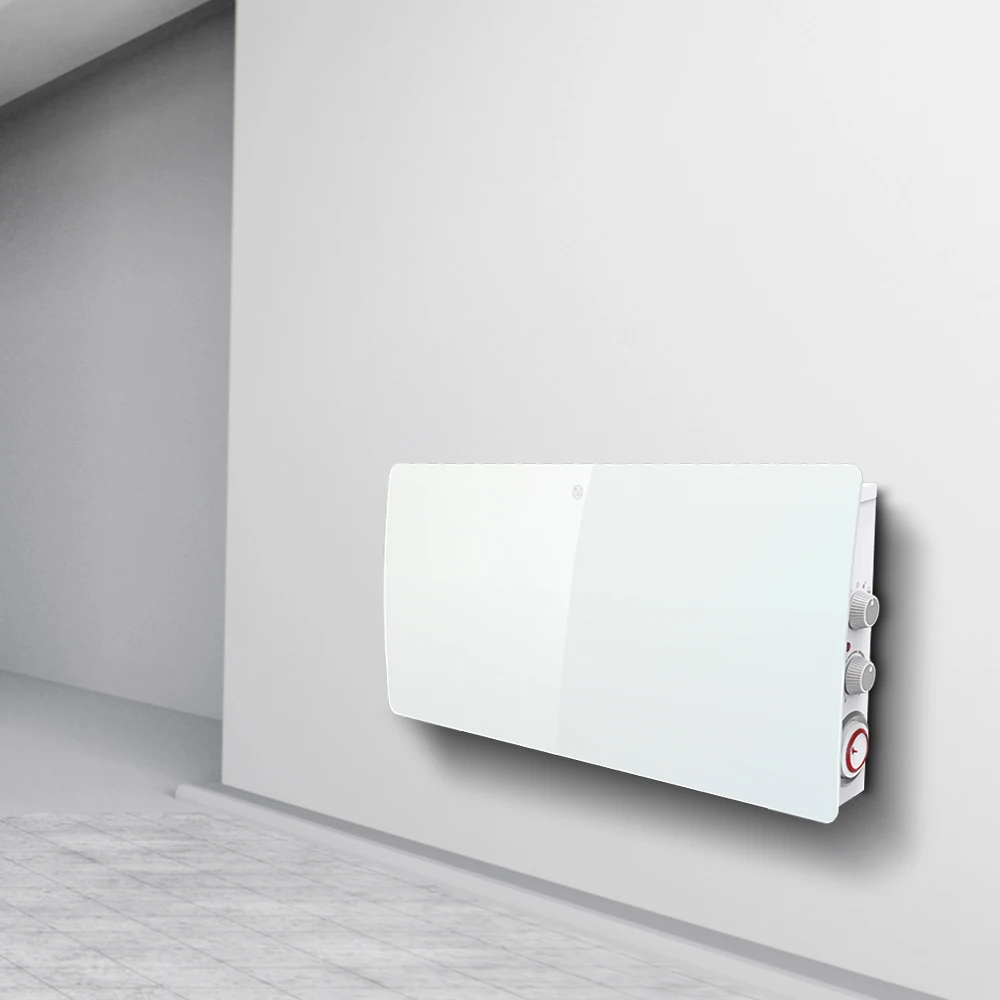 Оптовая продажа 2000W напольный или настенный Электрический конвекторный нагреватель для дома и стеклянный панельный