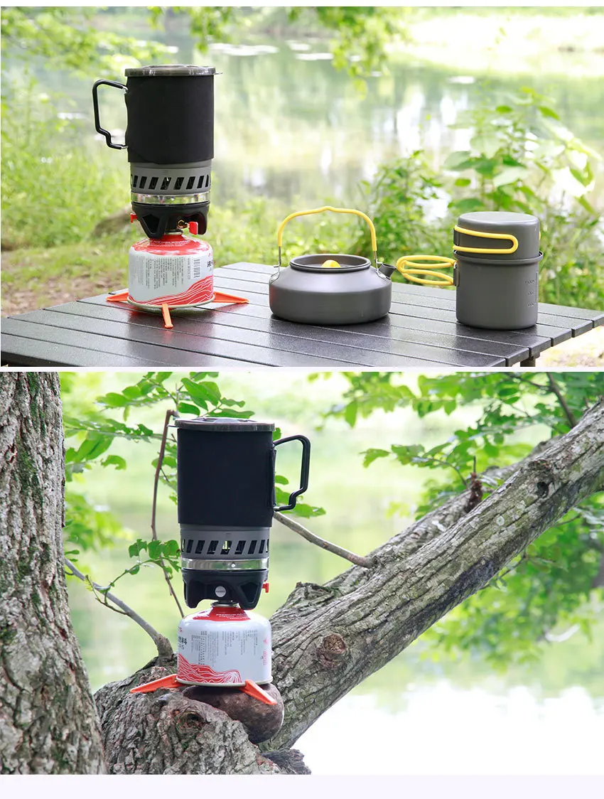 Factory Custom 1000W 0.9L Outdoor Camping Wind Heat Reactor Hike Stove