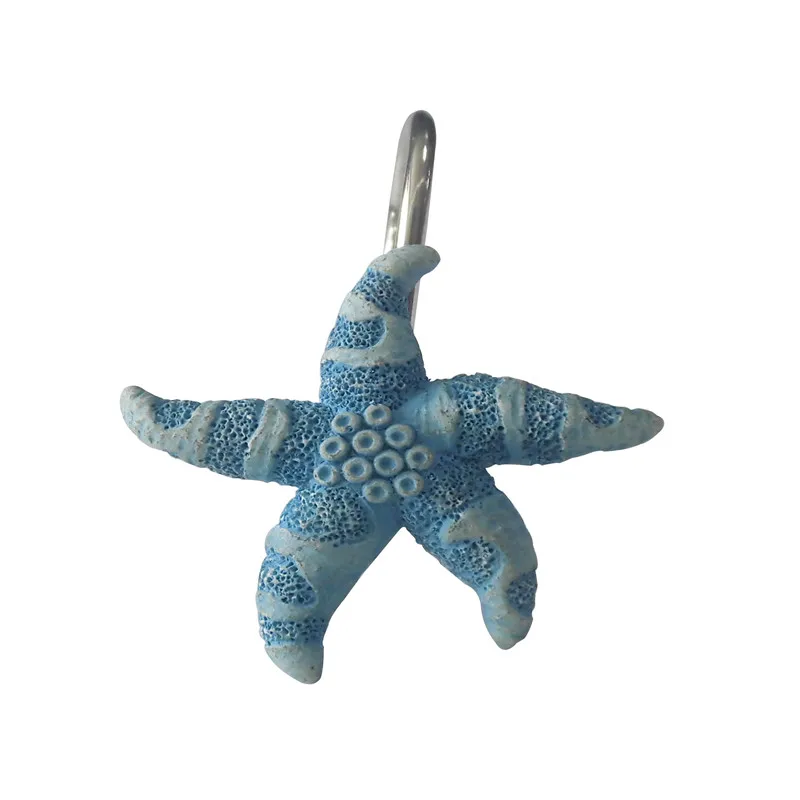 Shell Resin Shower Curtain Hook Pack of 12 Ocean Shower Rings Pack of 12