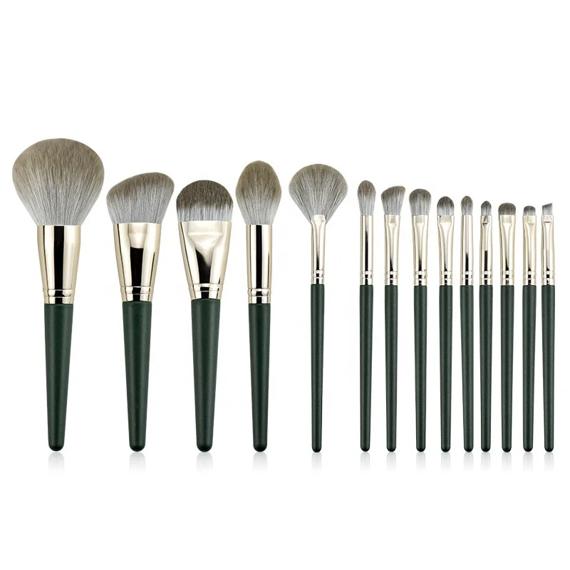 Brush Set Makeup Private Label Portable Cosmetic Tools Mermaid