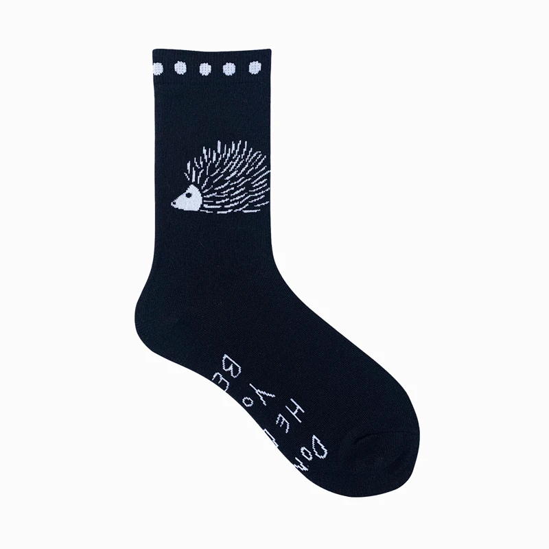 Hot Sale Fashion Design Knitted Cotton Comfy Crazy Hedgehog Socks