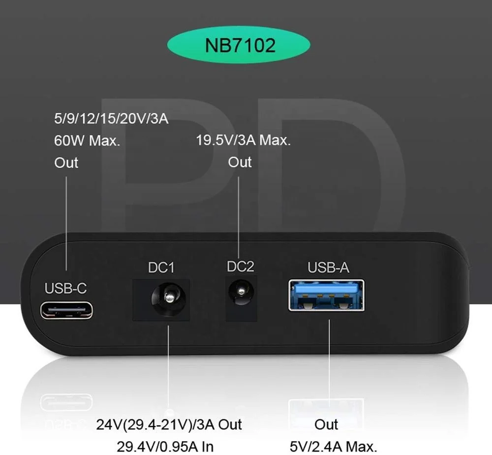USB Universal Best Portable Factory Custom Wholesale Lithium Ion Battery Type C DC 17500mAh 20000mAh Power Bank Laptop