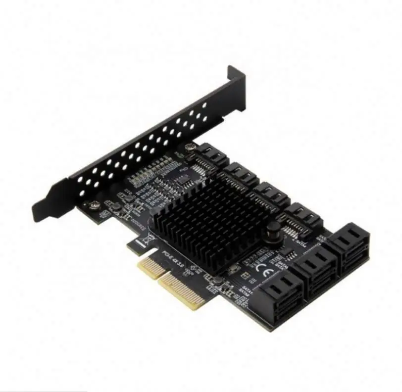 JC pcie to sata 10 port PCI-E 3.0 Controller Card 10-Port Adapter Card