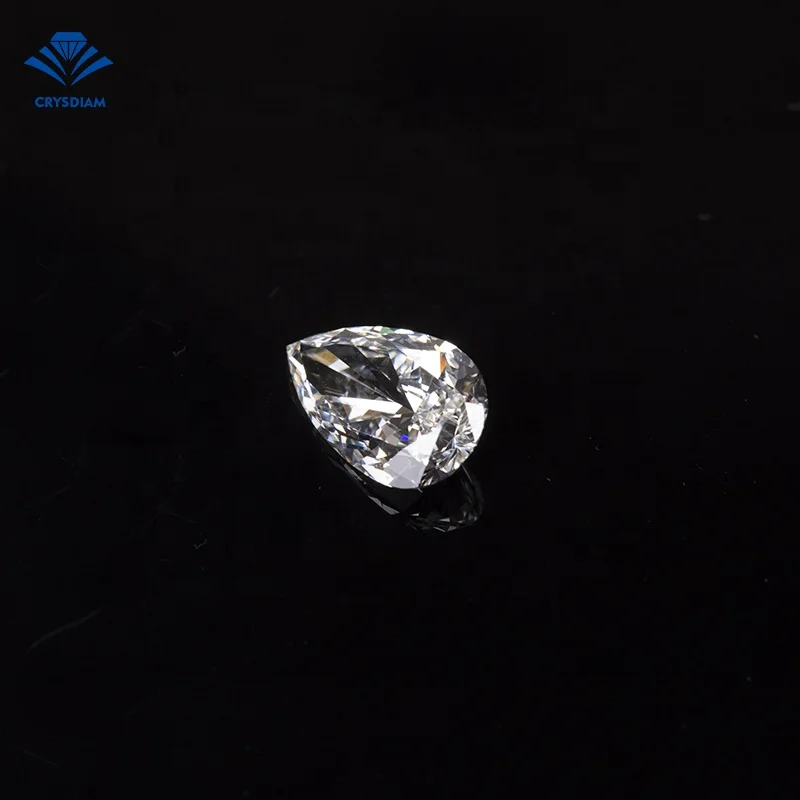 CRYSDIAM Pear Cut VS2 wholesale cvd diamonds cvd diamond lab grown cvd rough diamond big size