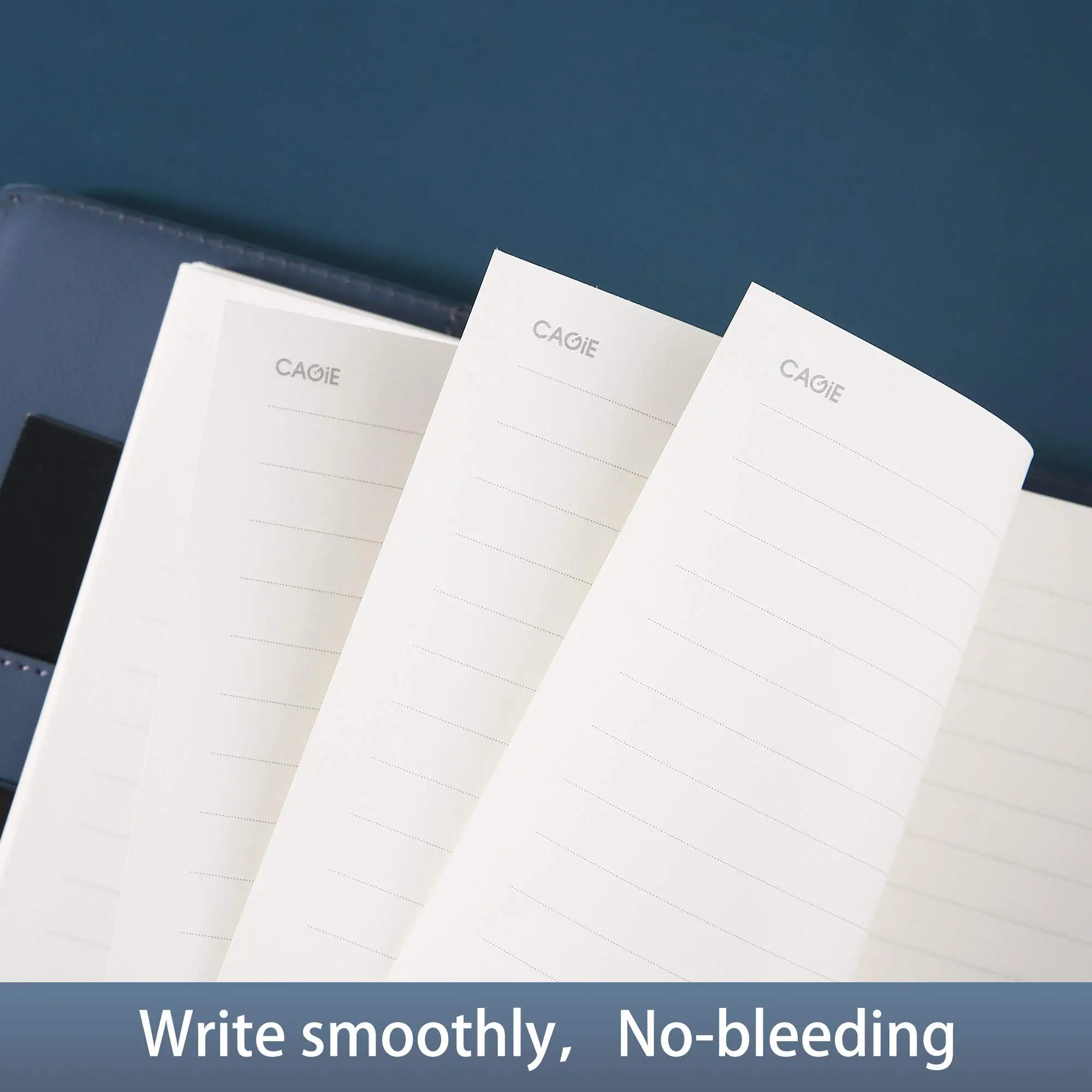 Custom ready stock A5 leather lose leaf blinding notebook saving changes diary