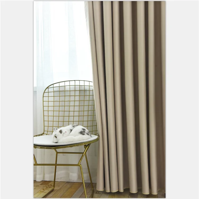 Wholesale 2019 High Quality Luxury Nylon Taffeta Fabric Shade Curtains For Living Room And Bedroom