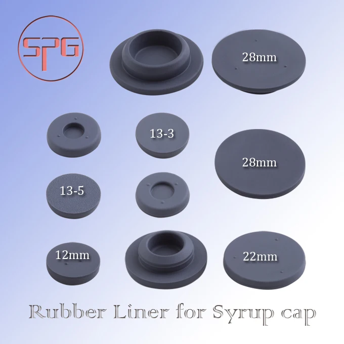 pharmaceutical butyl rubber stopper for glass infusion vials 28mm 32mm