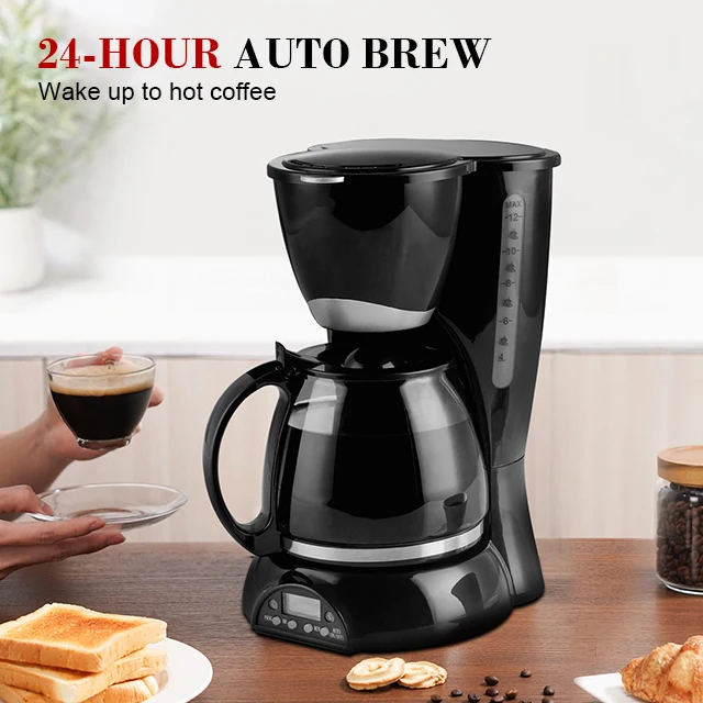Home Portable Italian Drip Filter Coffee Machine Automatic 10 Cup Drip Coffee Maker With Kettle