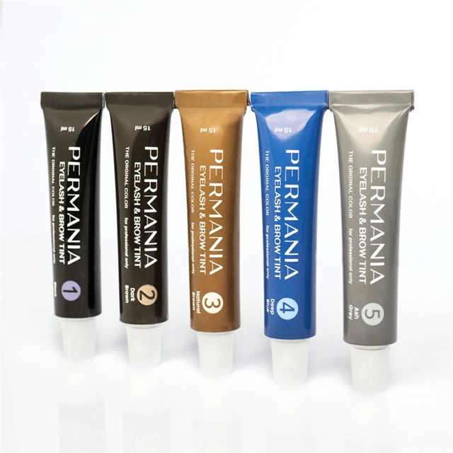 
Permania Dye Eyelashes Mascara Eyebrow Eyelash Tint Cream Enhancer Tattoo Pen Waterproof Super Durable Long Lasting Makeup Set 