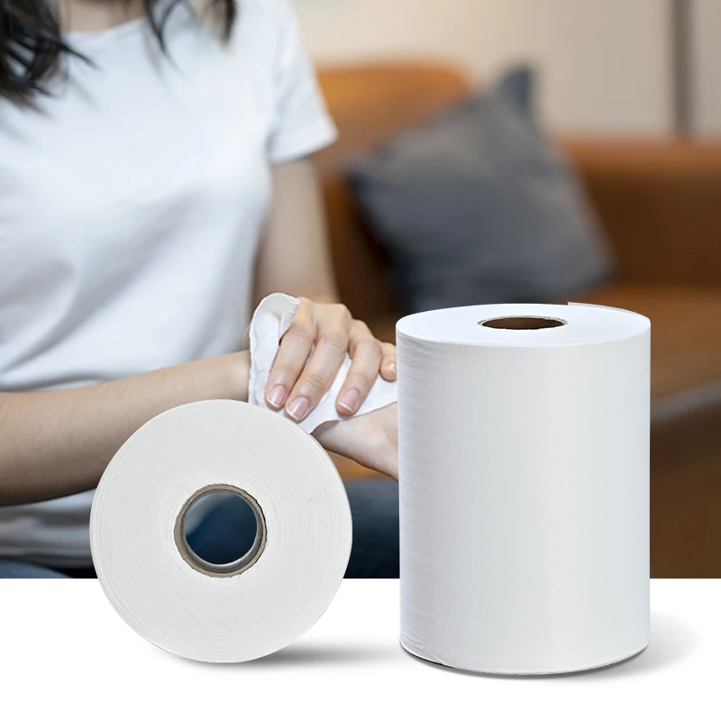 High Quality 100% Polyester Spunlace Mesh Nonwoven Fabric Roll For Medical Gauze