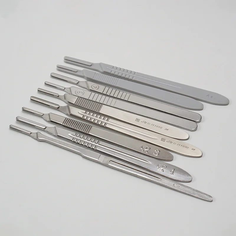 Ручка для хирургического ножа из нержавеющей стали 3 #4 #7 держатель лезвия Хобби Резьба модель DIY Blade