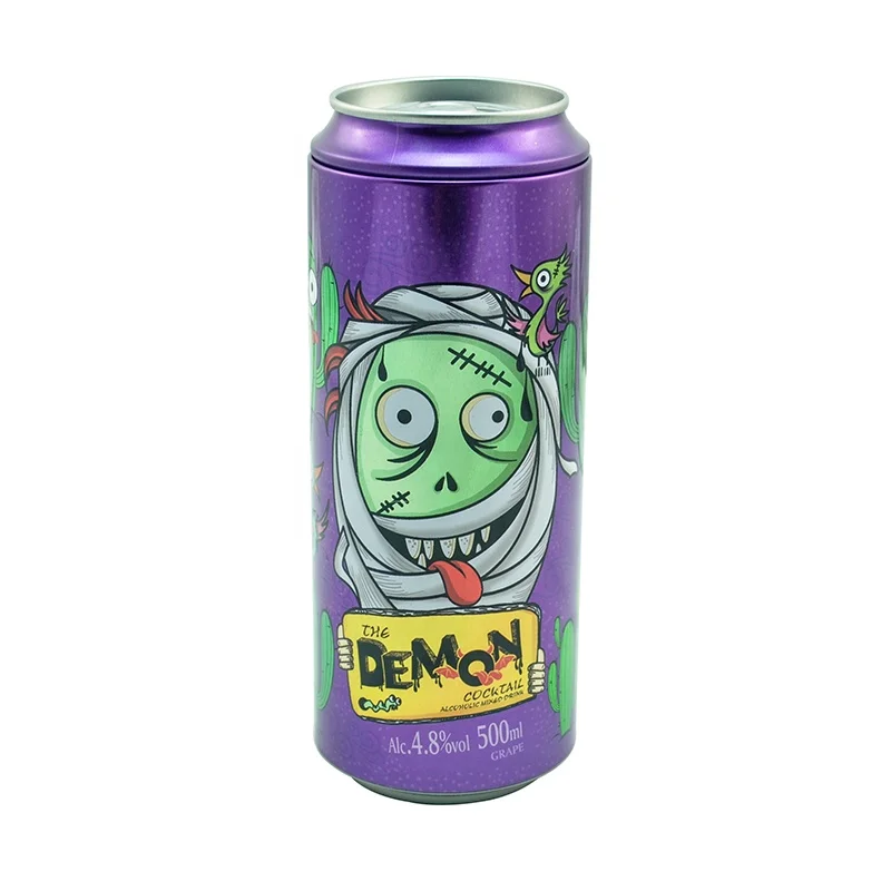 Professional Custom  180ml  Mini Beer Empty  Tin Can Tin Plate Empty Metal Tin Can