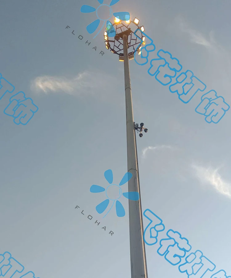 2021 Best sale 20-30M galvanized highway high mast lighting pole price