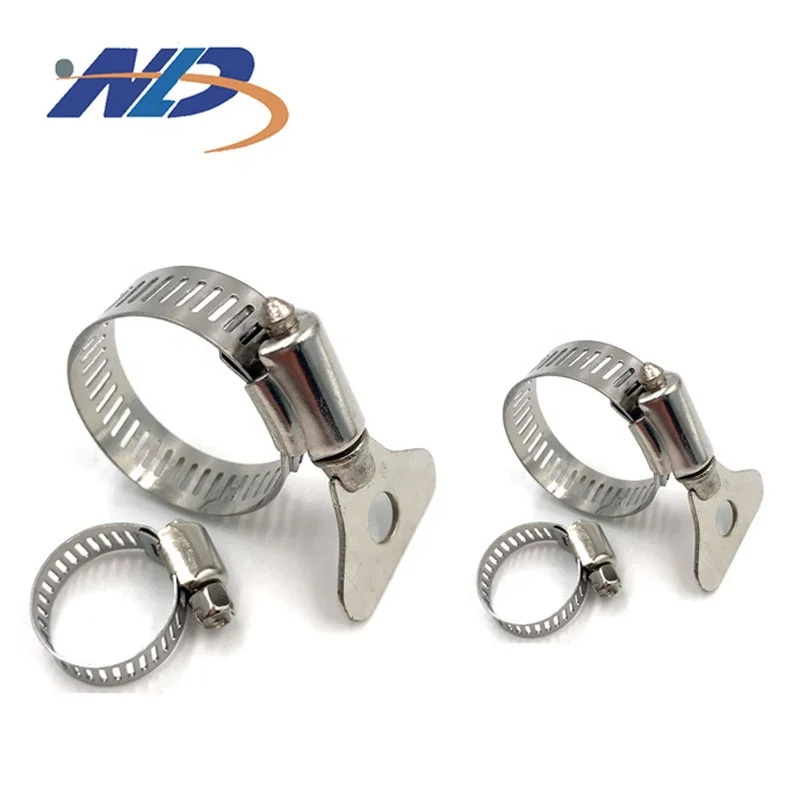 Manufacturer high heat resistant ms 27mm to 35 mm double bolt clip lock stainless steel hose clamp