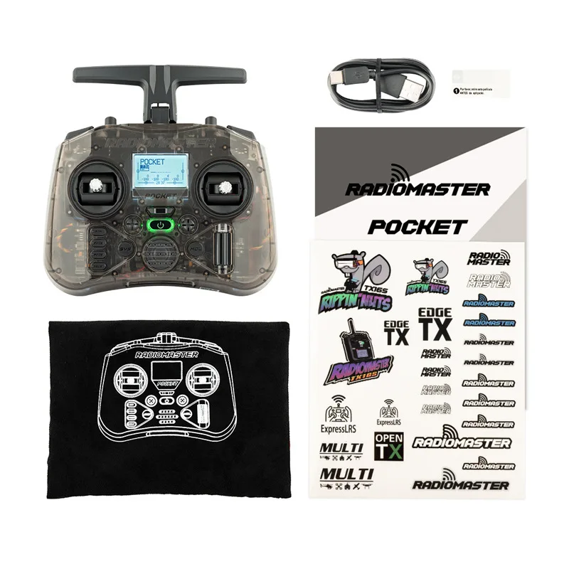 RadioMaster Pocket Radio Controller Transmitter Portable Lightweight Light Foldable Antenna ELRS  RC Drone FPV Flight Controller