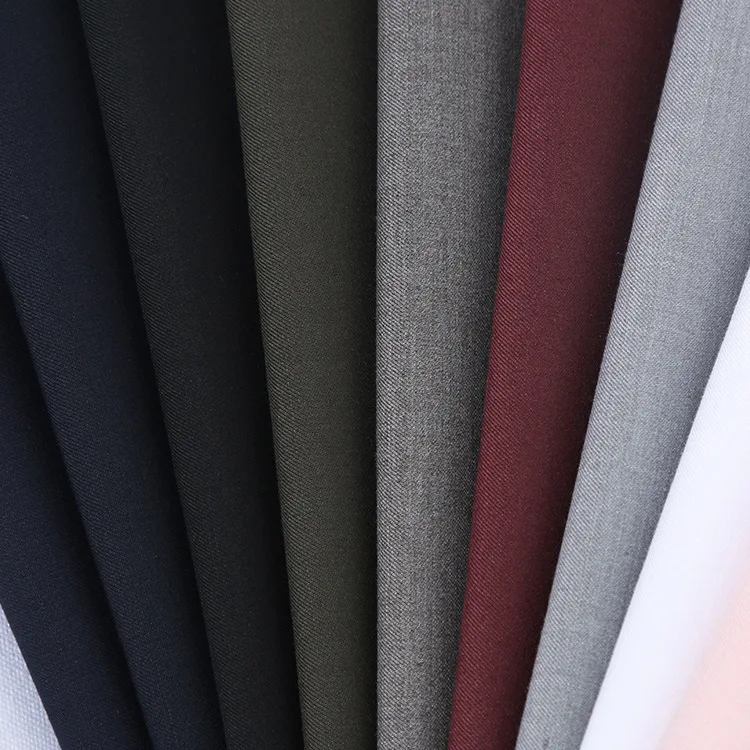 Polyester Viscose TR Suiting Mens Suit Fabric For Wholesale And mens suit fabric stretch suiting fabric