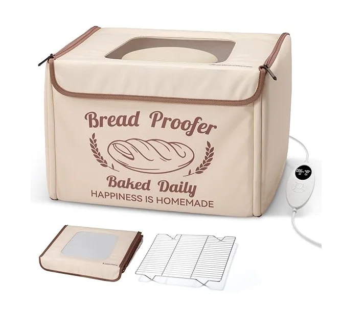 Homemade Sourdough Proofing Box Foldable Clothing Zippered Closure Bread Proofer for Dough and Yogurt Fermentation