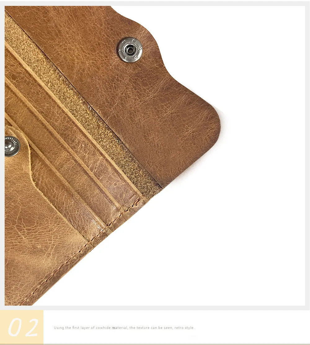 Unisex customize logo 100% real leather key ring card holder coin purse genuine leather card holder wallets for women and men