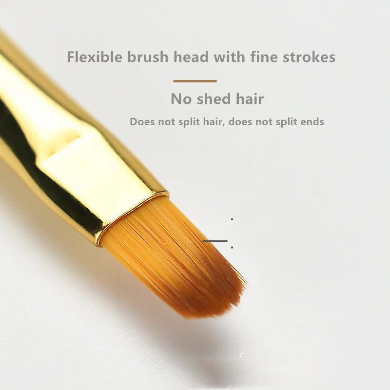 Professional 10 pcs. white wooden handle nail paint brush set professional nail art brush set high quality nail art brush sets