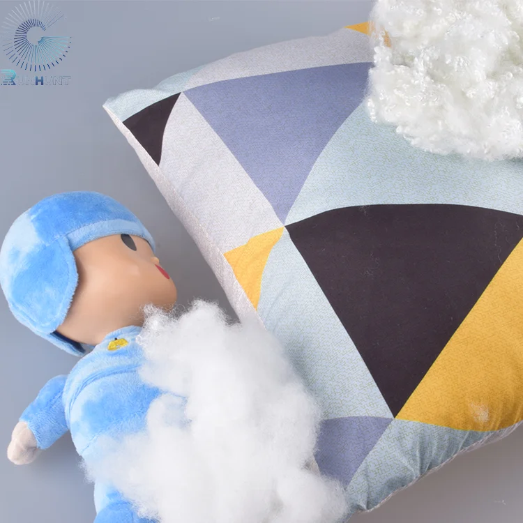 GuangDong Factory Hot Selling Hollow Conjugated Regenerated Polyester Staple 7d64mm Wadding Fiber