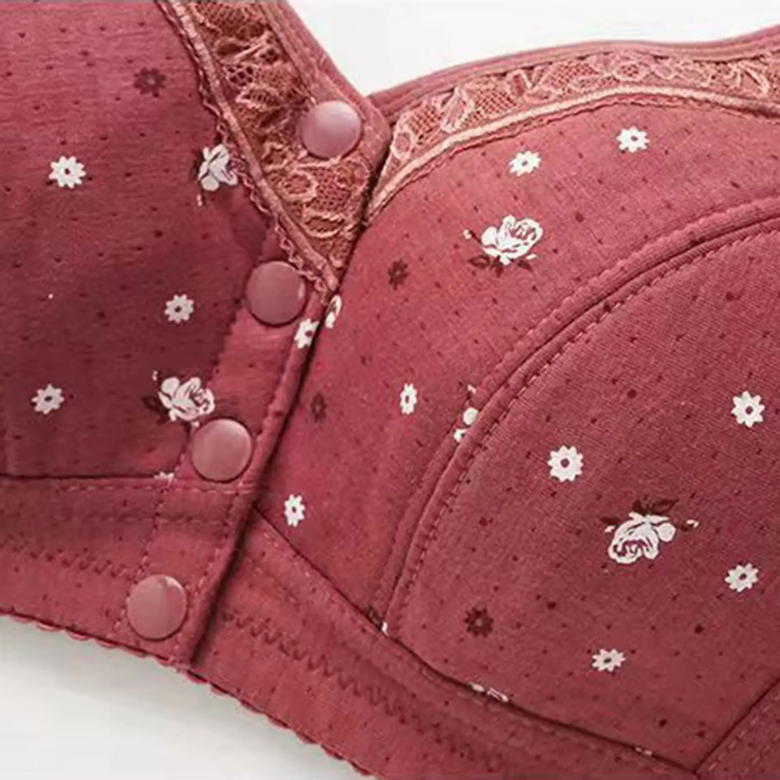 Comfort Plus Size Bras for Women Full Coverage Underwire Front Closure Wireless Underwear Plus Size Bras