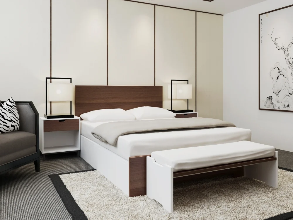 Hotel Bedroom Furniture Design Resort Hotel Bedroom Sets Star Business Cherry Zebra Painting Beach Wood Item Style House Surface