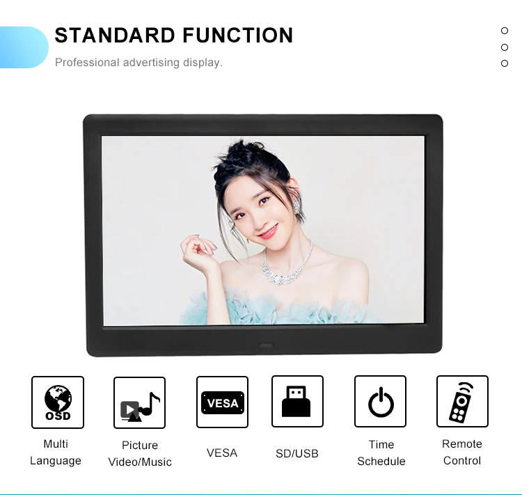 10 Inch hd Stretch Lcd Monitor for Advertising Table Display Screen Supermarket Video Player