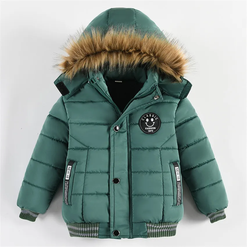 Children Clothing  Winter Coats Child Out Wear Warm Thickened Jacket  For 3-8 Years Kid Clothes