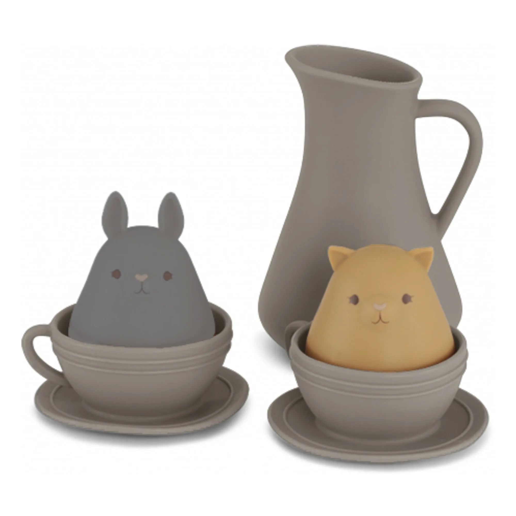 Силиконовые чайные чашки набор игрушек для ванны силиконовые Игрушки чайных чашек Детские Набор