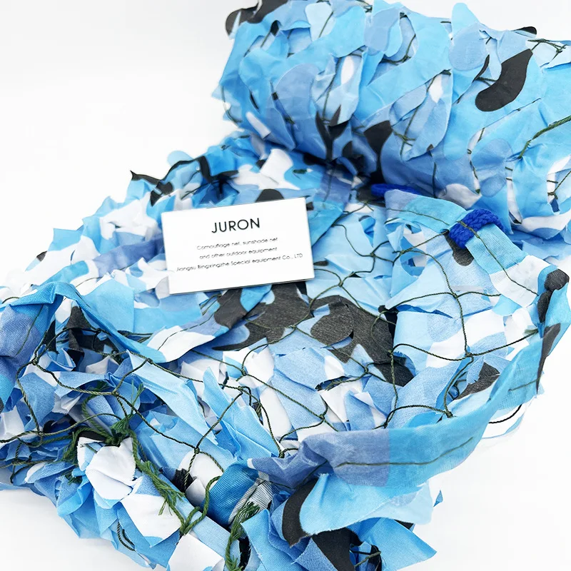 100 g/m2 Marine blue camouflage net green decorative net anti-aerial photography camouflage sunshade net