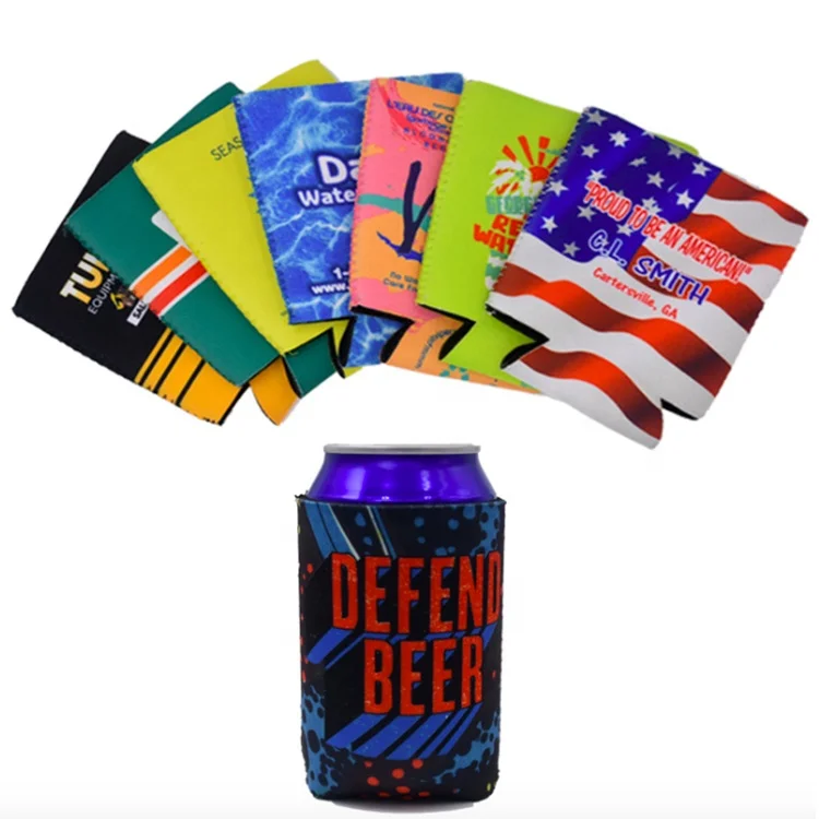 Cans Beverage Insulator Collapsible Durable Foam 12 oz.Cans Beverage Cooler Bag with Custom Logo Promotional Gifts