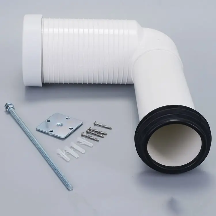 Hot Sale PVC Connector Durable Material Extension Pipe For Toilet Drainage Pipe