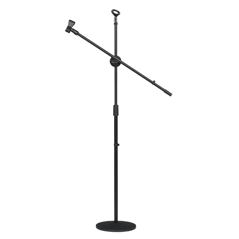 Professional Studio Adjustable Microphone Holder Clip Mike Stand Iron Mic Stand Round Base Microphone Stand