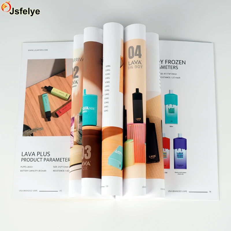 Customized saddle stitch enterprise brochure product pamphlet