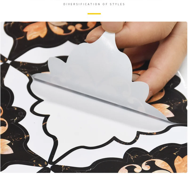 11*11cm Self Adhesive decorative sticker tape Floor Decor - Diagonal stickers Tile Stickers Decoration Tape Wall