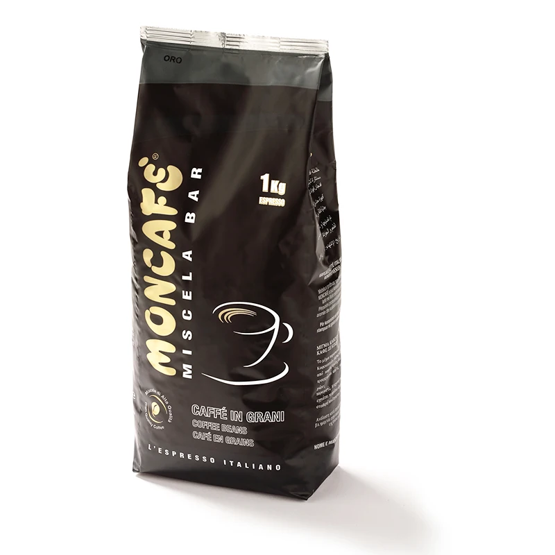 Premium Bag Packaging Italian Roasted Coffee Bean Cafe Specialty 1Kg Roasted Coffee Beans Supplier