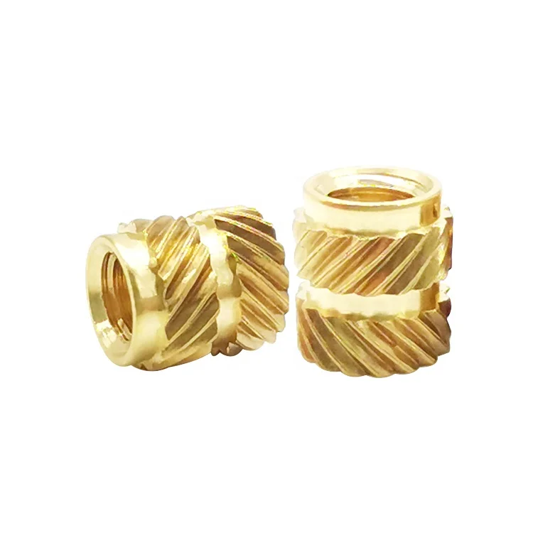 M2 M3 M4 M5 M6 Custom Brass Knurled Thread Insert Nut Plastic Insert