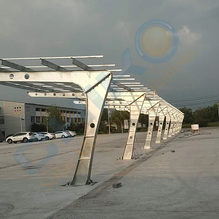 High Strength Waterproof Sufficient Stock Short Lead Time Solar PV Carport Mounting System Car Parking Mounting Structure